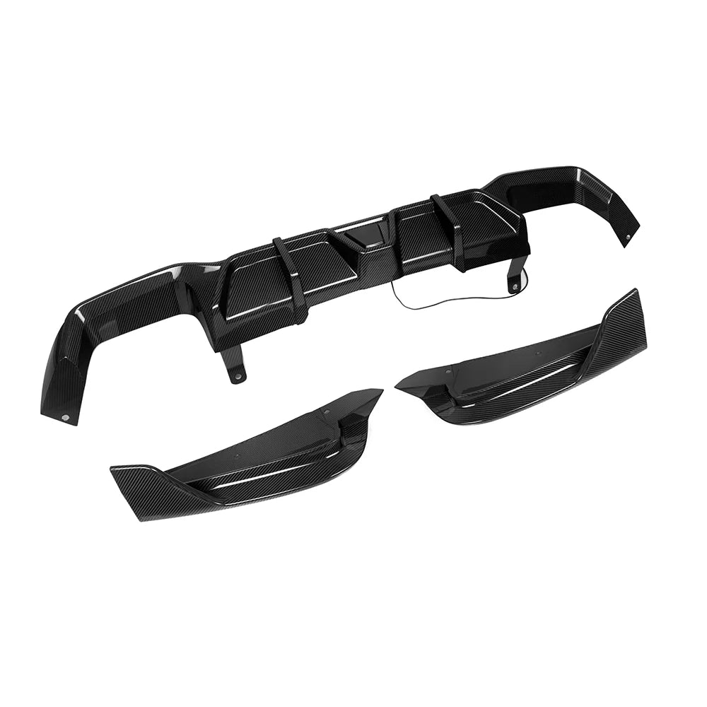 SOOQOO Carbon Fibre Rear Diffuser - Compatible with BMW X4 LCI (G02) - SOOQOO Official Front Lip