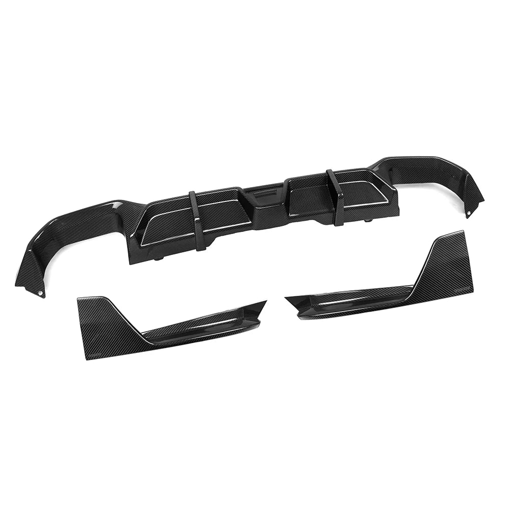 SOOQOO Carbon Fibre Rear Diffuser - Compatible with BMW X4 LCI (G02) - SOOQOO Official Front Lip