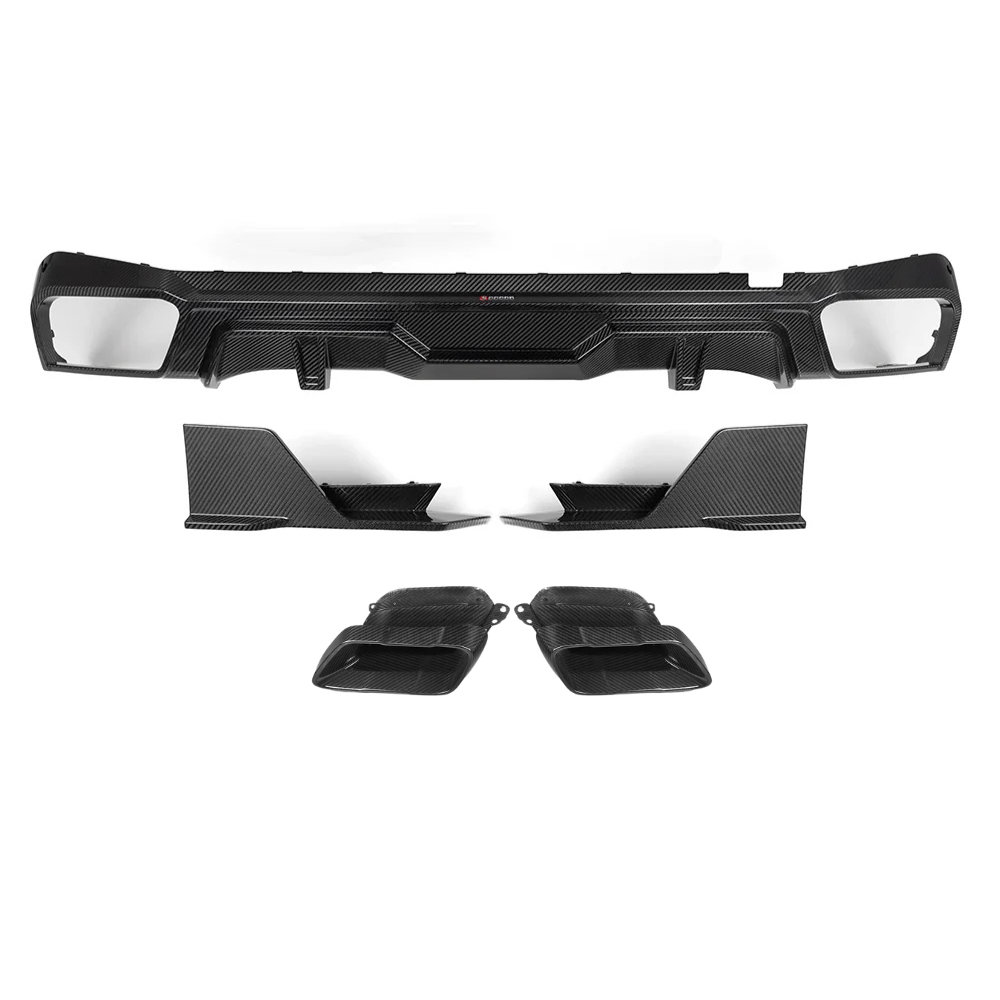SOOQOO Carbon Fibre Rear Diffuser - Compatible with BMW X5 (G05) - SOOQOO Official Rear Diffuser