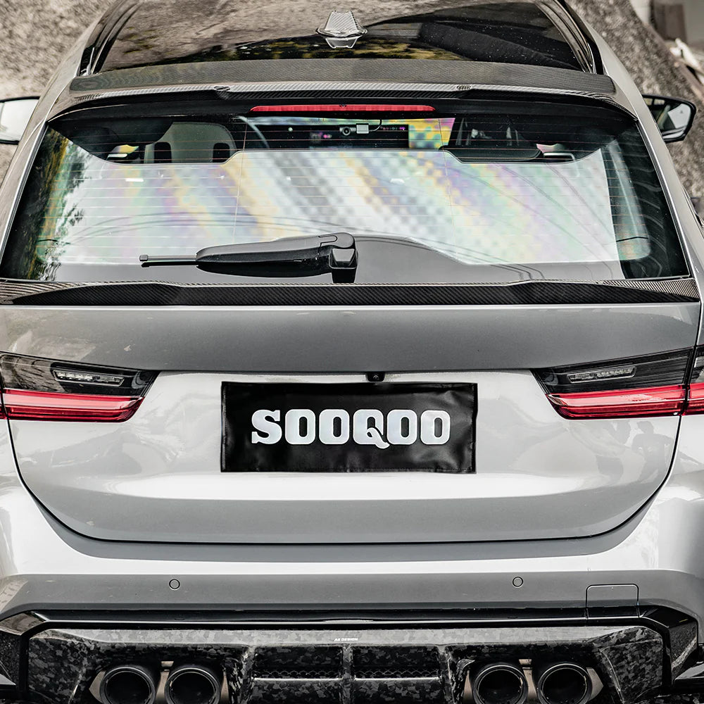 SOOQOO Carbon Fibre Rear Mid Spoiler - Compatible with BMW M3 (G81) - SOOQOO Official Rear Spoiler