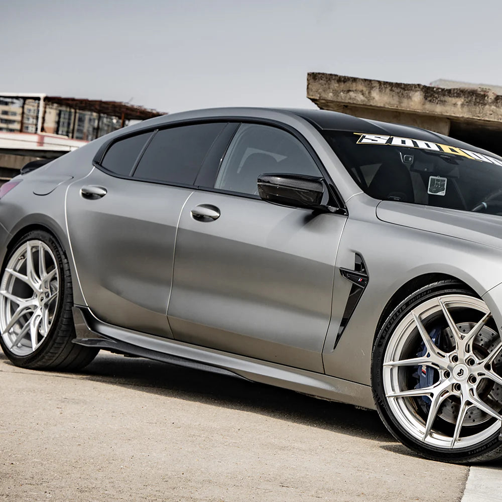 SOOQOO Carbon Fibre Side Skirt Extensions - Compatible with BMW M8 (F91/F92/F93) - SOOQOO Official Side Skirts