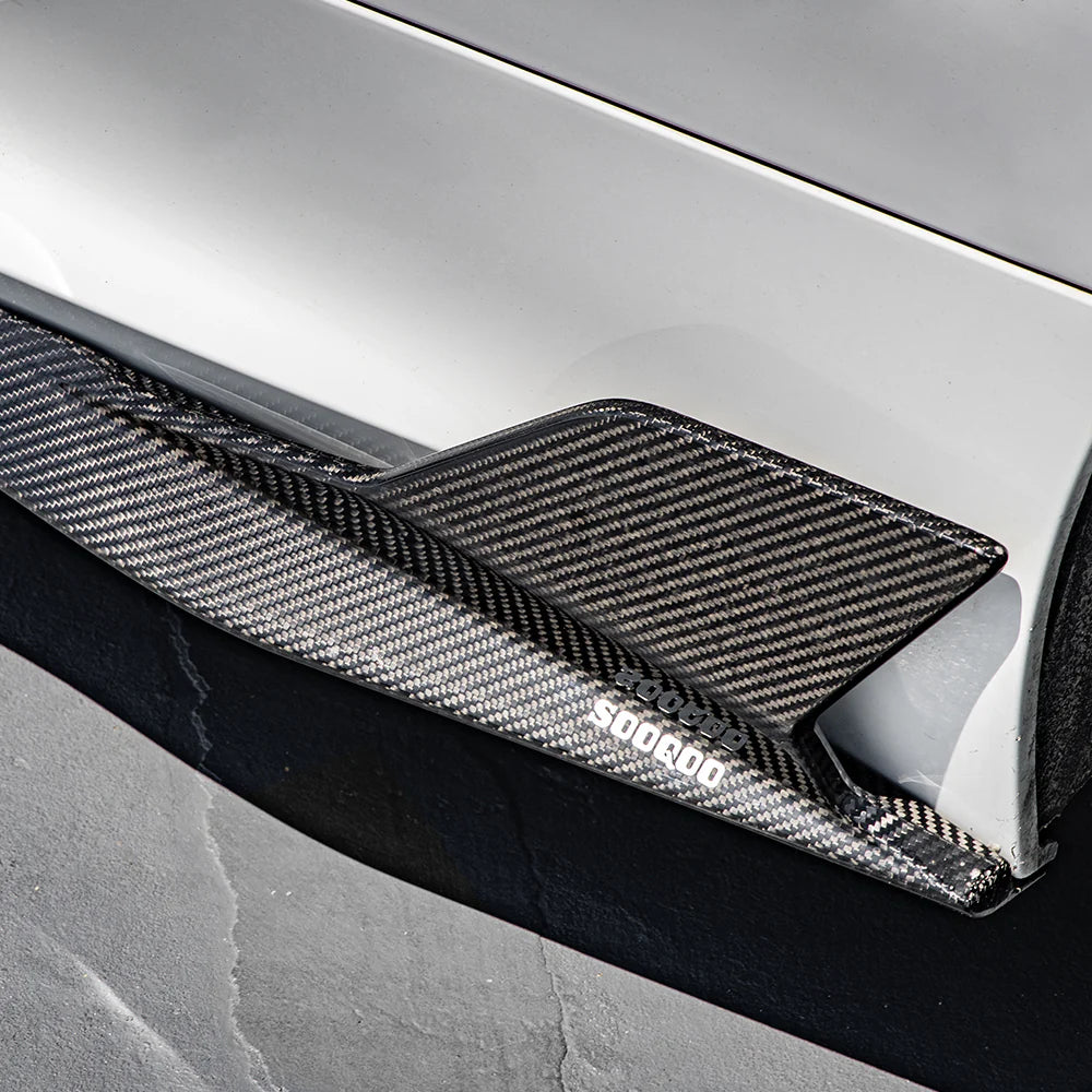 SOOQOO Carbon Fibre Side Skirt Extensions - Compatible with BMW M8 (F91/F92/F93) - SOOQOO Official Side Skirts