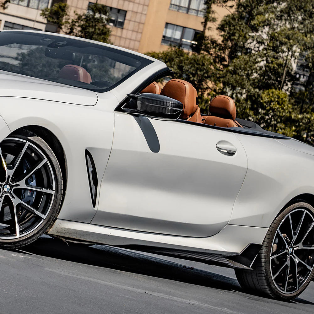 SOOQOO Carbon Fibre Side Skirt Extensions - Compatible with BMW M8 (F91/F92/F93) - SOOQOO Official Side Skirts