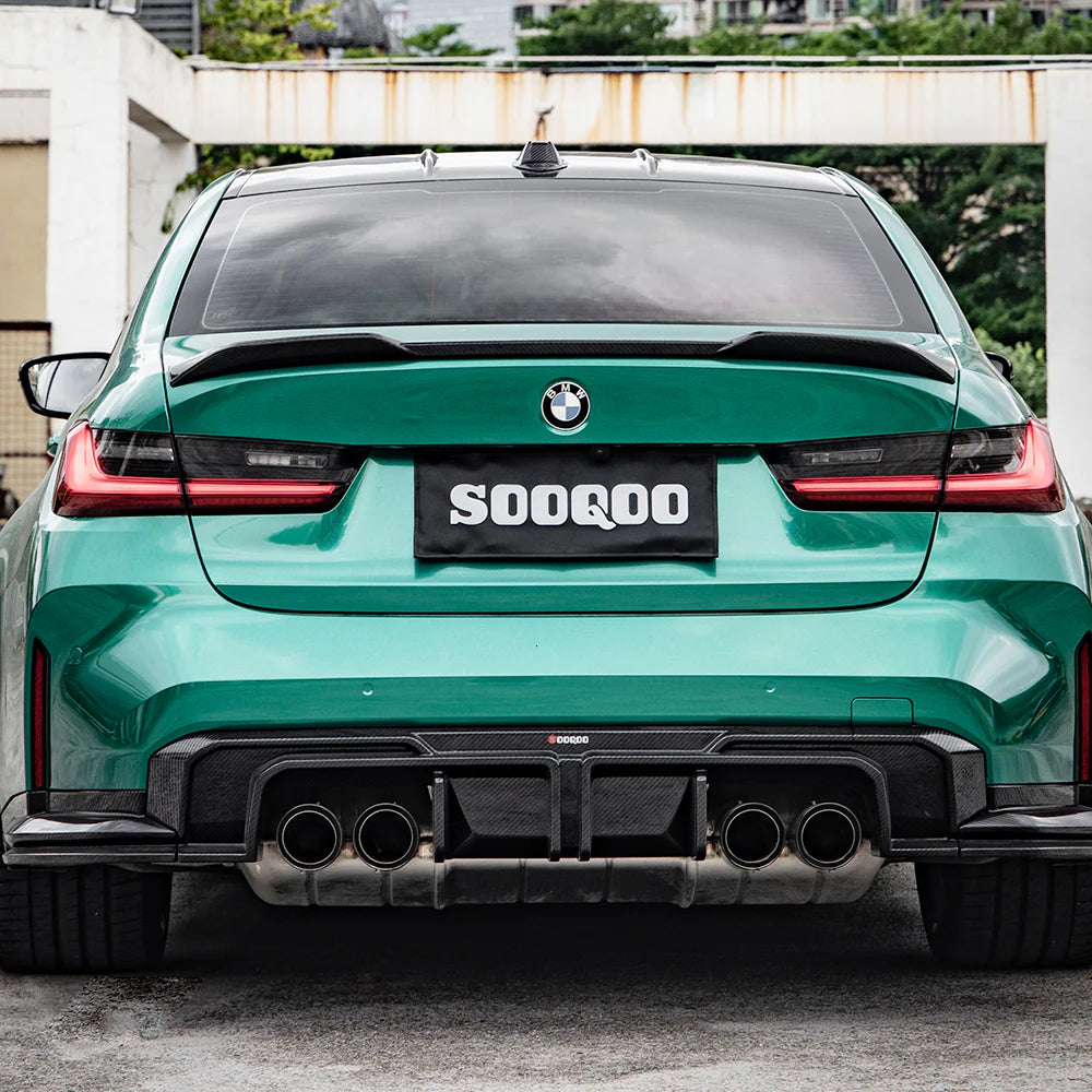 SOOQOO V1 Carbon Fibre Rear Diffuser - Compatible with BMW M3/M4 (G80/G81/G82/G83) - SOOQOO Official Rear Diffuser