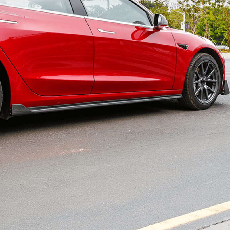 Tesla Model 3 (5YJ3) Vorsteiner Style Carbon Fibre Side Skirts - Twenty Two Tuning Side Skirts