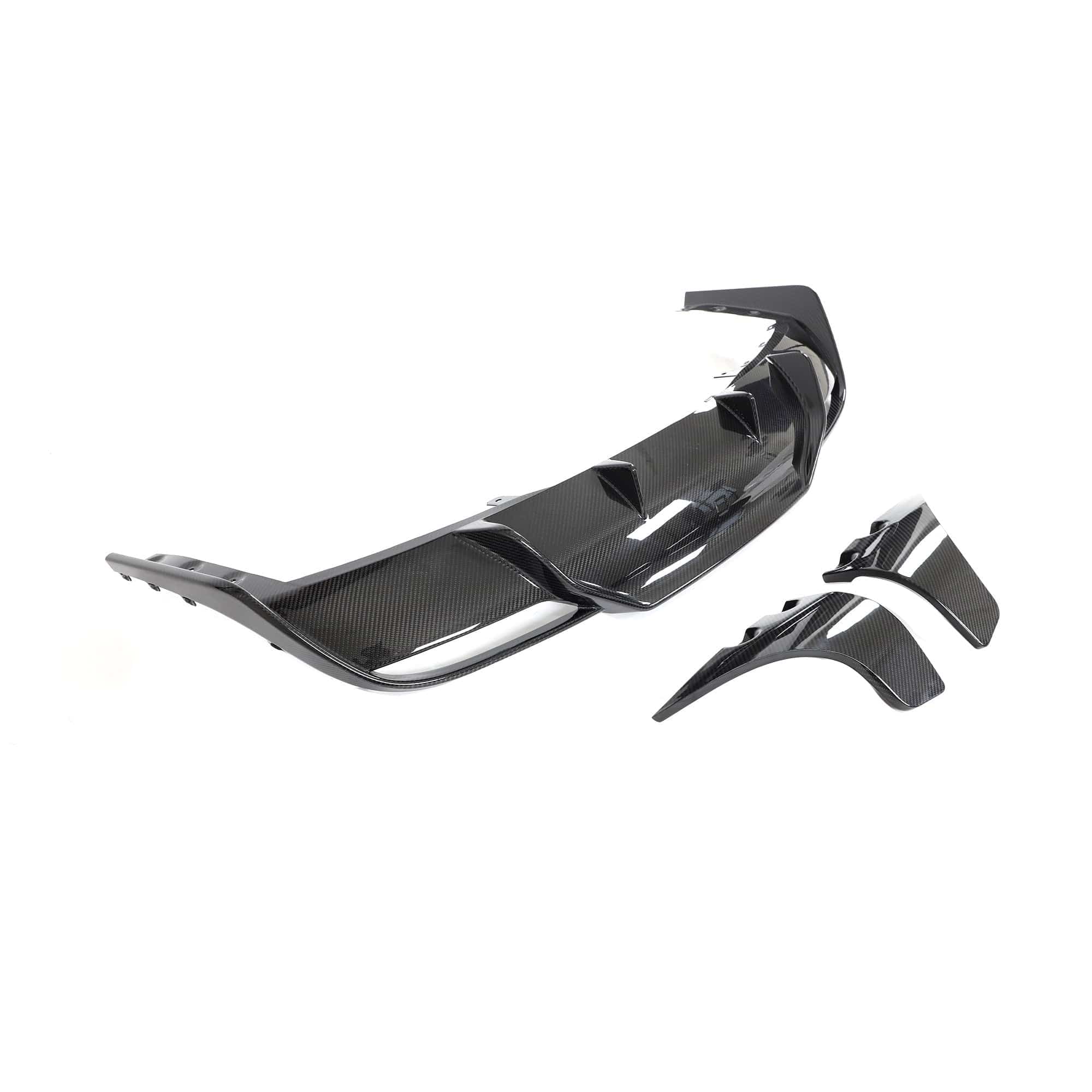 Tesla Model 3 (LCI) TTT Carbon Fiber Rear Diffuser - Twenty Two Tuning Rear Diffuser