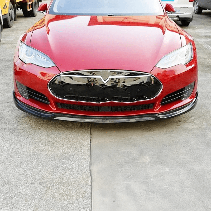 Tesla Model S (PFL) MTC Style Carbon Fibre Front Lip - Twenty Two Tuning Front Lip