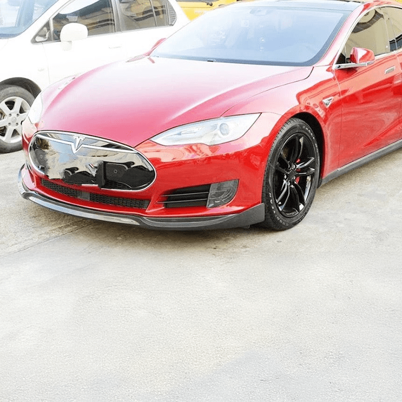 Tesla Model S (PFL) MTC Style Carbon Fibre Front Lip - Twenty Two Tuning Front Lip