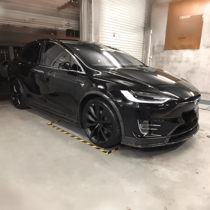 Tesla Model X (1st Gen) OEM+ Style Carbon Fibre Fender Trim Overlays - Twenty Two Tuning Fender Trim Kit