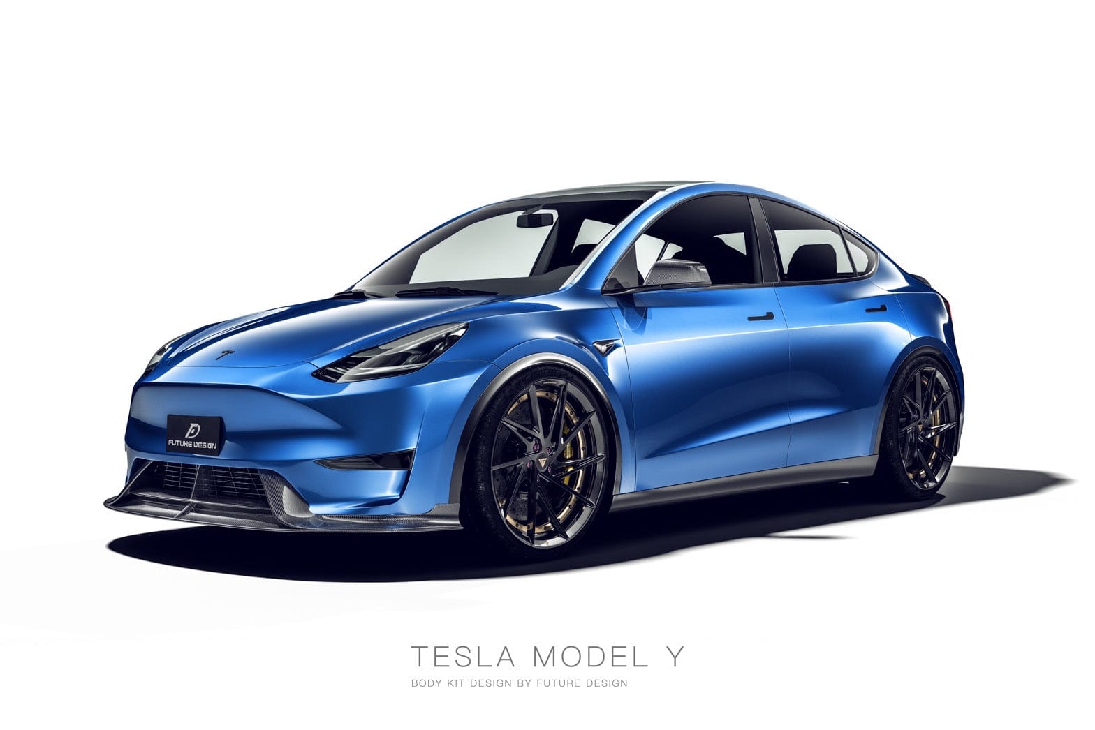 Tesla Model Y Future Design Carbon Fibre Full Kit - Future Design Full Styling Kit