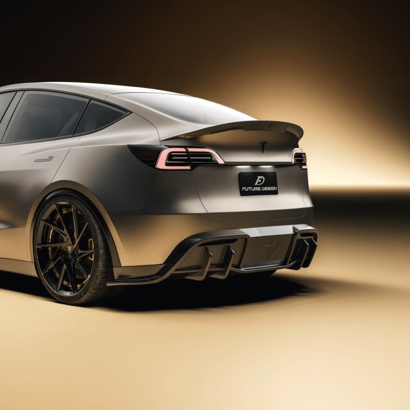 Tesla Model Y Future Design Carbon Fibre Rear Diffuser - Future Design Rear Diffuser