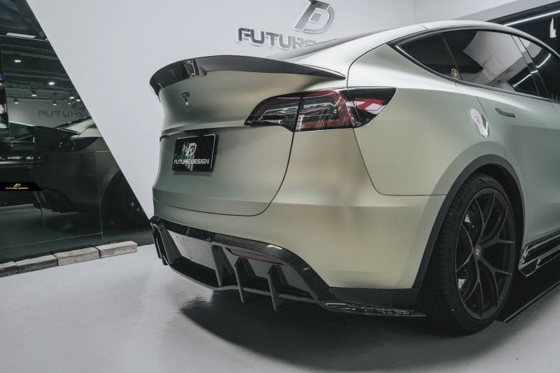Tesla Model Y Future Design Carbon Fibre Rear Diffuser - Future Design Rear Diffuser
