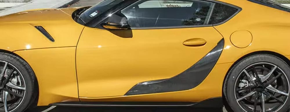 Toyota Supra MK5 (A90) OEM+ Carbon Fibre Lower Door Panels - Twenty Two Tuning Sill Trims