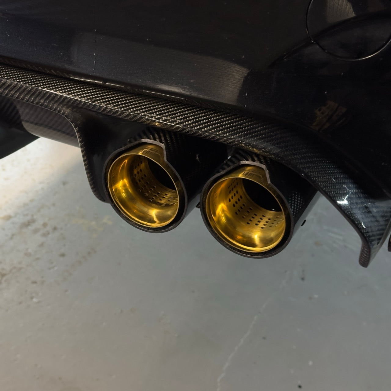 TTT Carbon Fibre Exhaust Tips - Compatible with BMW M2 (F87) - Twenty Two Tuning Exhaust Tips
