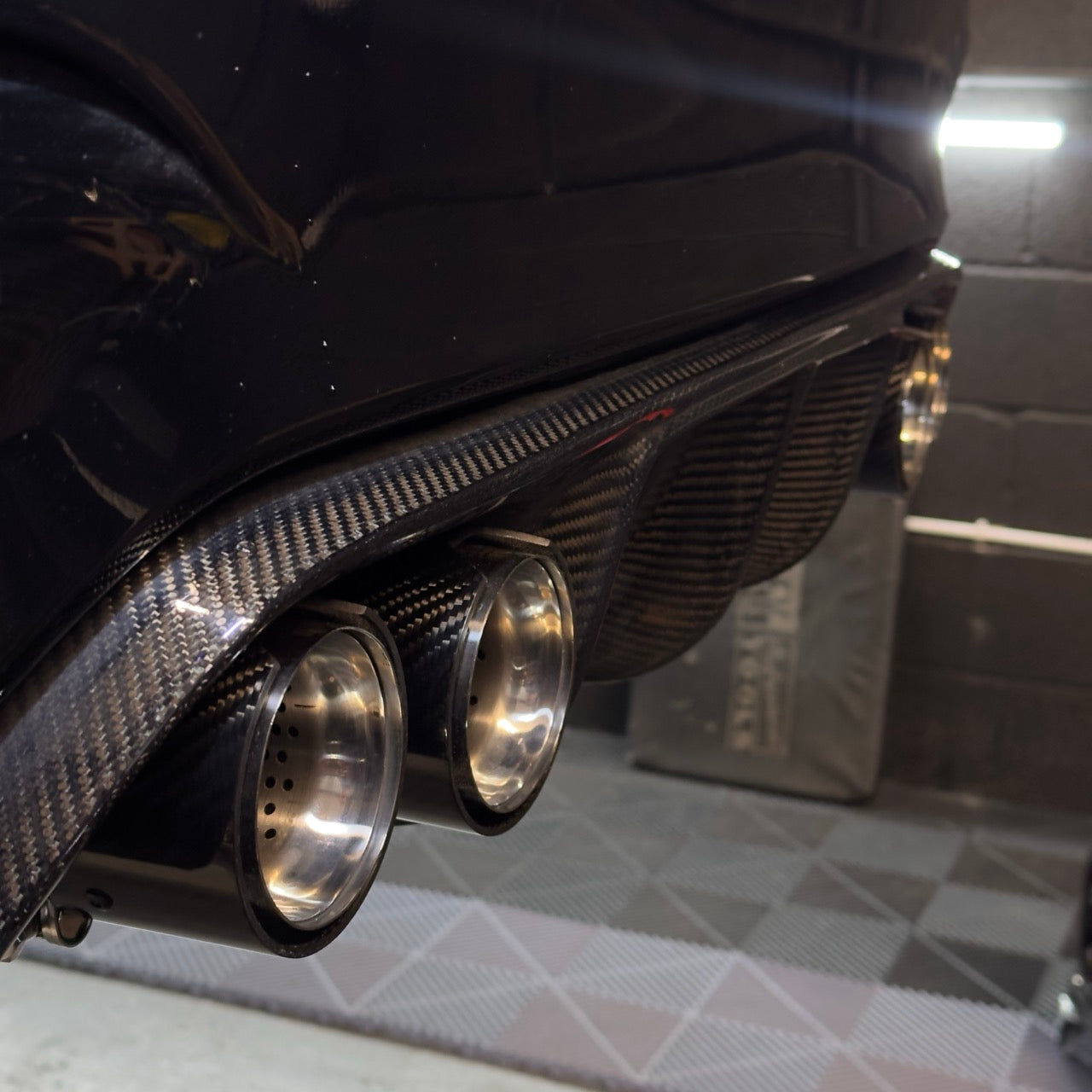 TTT Carbon Fibre Exhaust Tips - Compatible with BMW M3 (F80) - Twenty Two Tuning Exhaust Tips