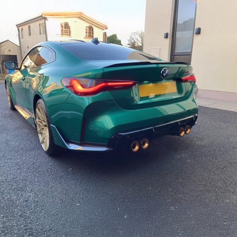 TTT Carbon Fibre Exhaust Tips - Compatible with BMW M3/M4 (G80/G81/G82/G83) - Twenty Two Tuning Exhaust Tips