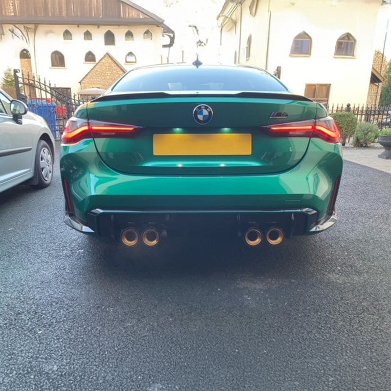 TTT Carbon Fibre Exhaust Tips - Compatible with BMW M3/M4 (G80/G81/G82/G83) - Twenty Two Tuning Exhaust Tips