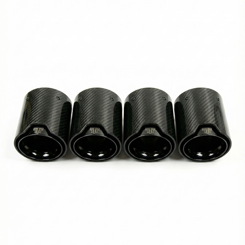 TTT Carbon Fibre Exhaust Tips - Compatible with BMW M3/M4 (G80/G81/G82/G83) - Twenty Two Tuning Exhaust Tips