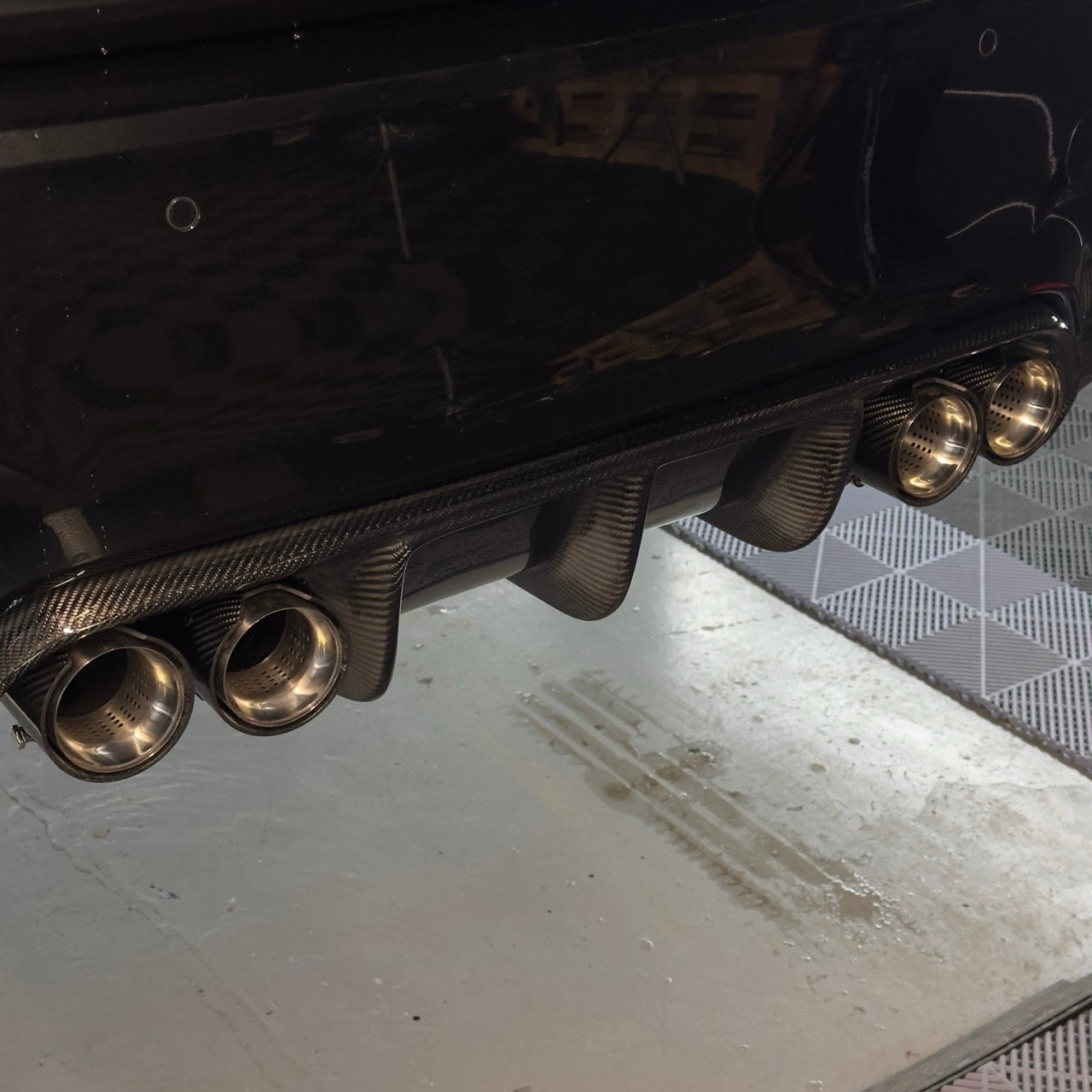 TTT Carbon Fibre Exhaust Tips - Compatible with BMW M4 (F82/F83) - Twenty Two Tuning Exhaust Tips