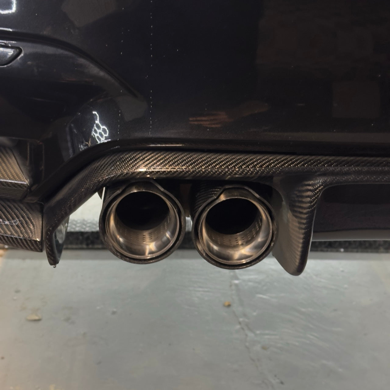 TTT Carbon Fibre Exhaust Tips - Compatible with BMW M4 (F82/F83) - Twenty Two Tuning Exhaust Tips
