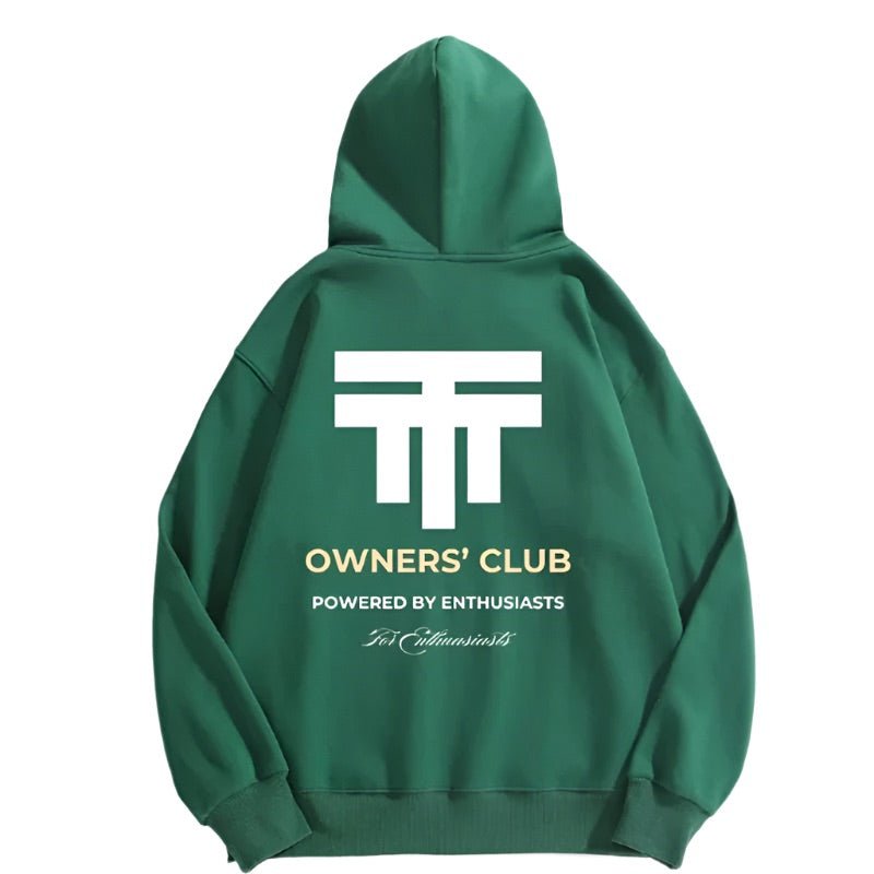 Twenty Two Tuning Owners Club Hoodie Pine Green - Twenty Two Tuning Clothing