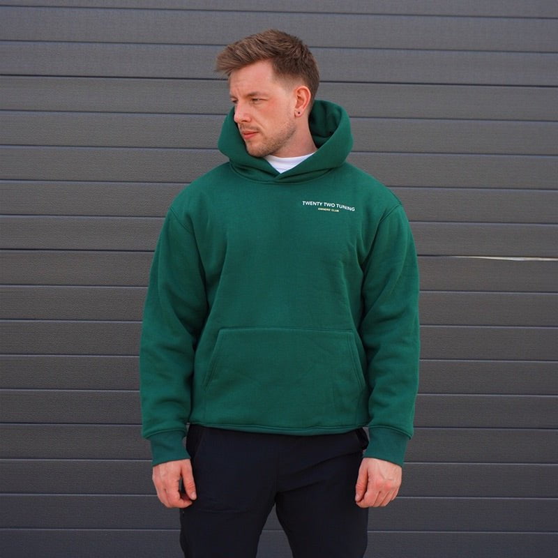 Twenty Two Tuning Owners Club Hoodie Pine Green - Twenty Two Tuning Clothing