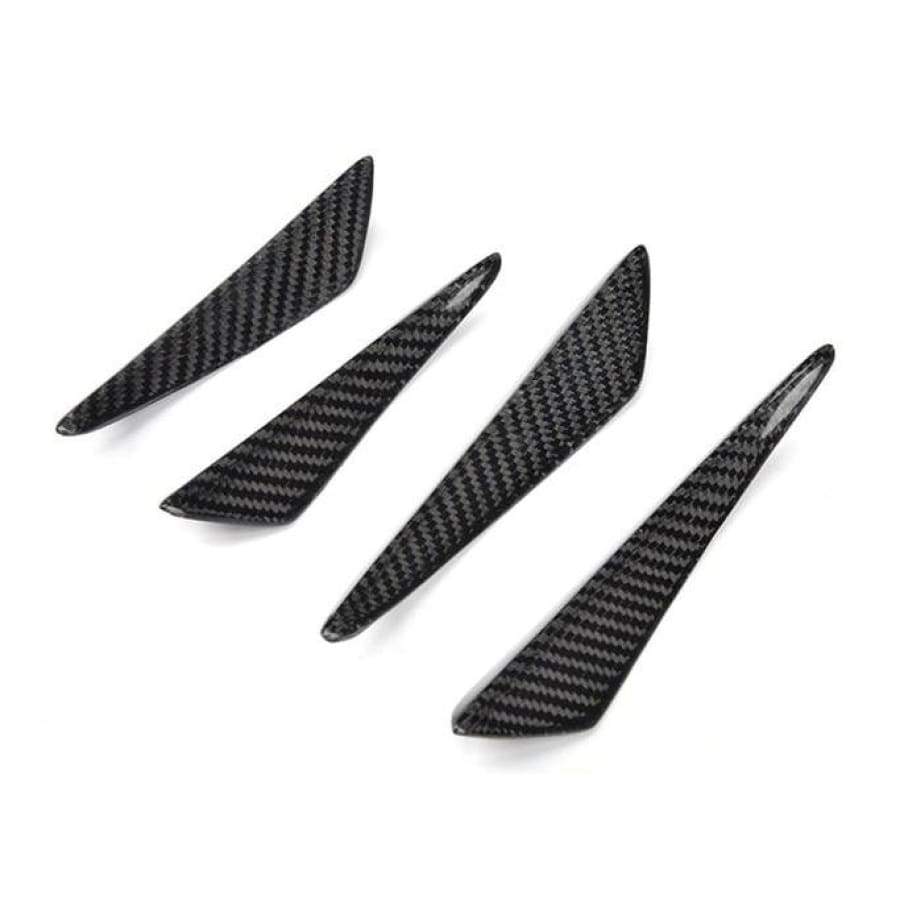 Universal Carbon Fibre Front Bumper Canards - Twenty Two Tuning Front Canards/Bumper Inserts