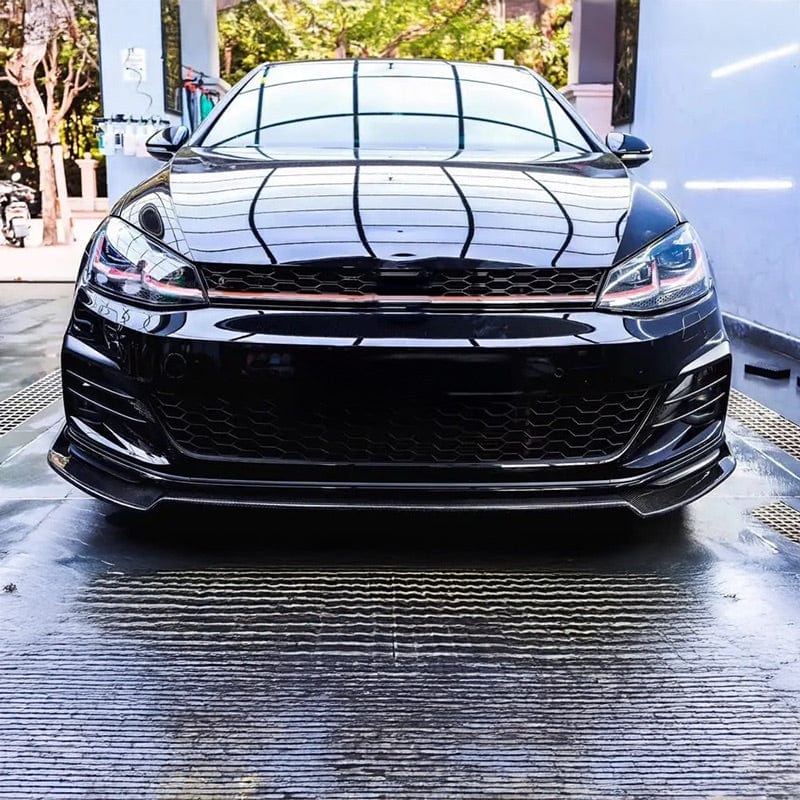 Volkswagen Golf GTI (Mk7.5) ASPEC Style Carbon Fiber Front Lip Spoiler - Twenty Two Tuning Side Skirts