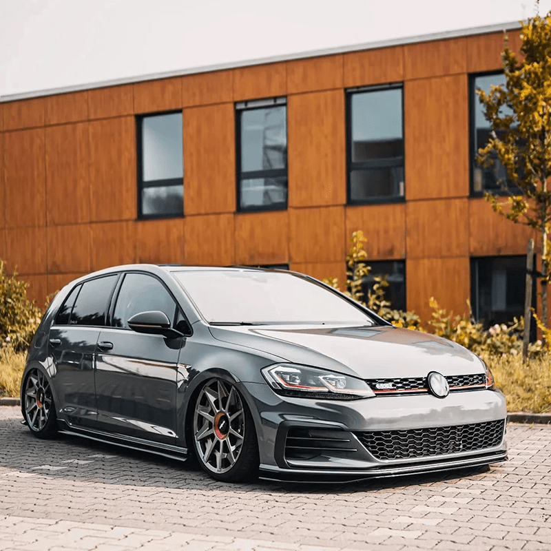 Volkswagen Golf GTI (Mk7.5) TCR Style Gloss Black Front Lip Spoiler - Twenty Two Tuning Side Skirts