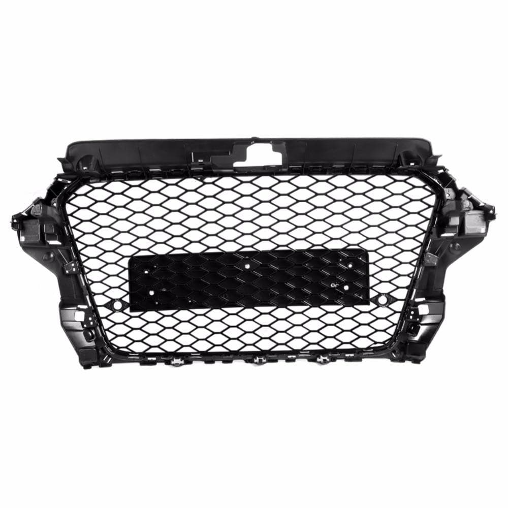 Audi A3/S3 (8V) Pre-Facelift RS3 Style Gloss Black Honeycomb Front Grille - Twenty Two Tuning Front Grille