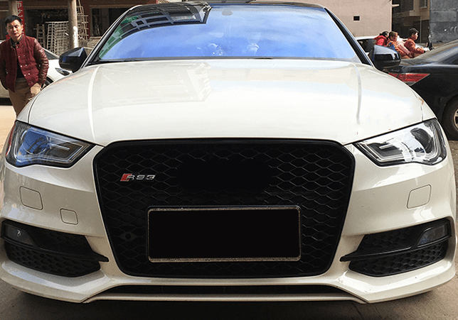Audi A3/S3 (8V) Pre-Facelift RS3 Style Gloss Black Honeycomb Front Grille - Twenty Two Tuning Front Grille