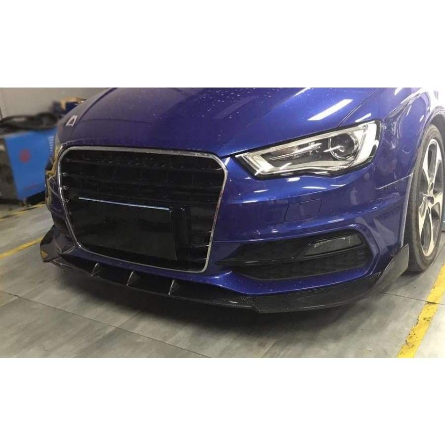 Audi A3/S3 (8V) S Line Hatchback Pre-Facelift Carbon Fibre Front Lip Spoiler - Twenty Two Tuning Front Lip