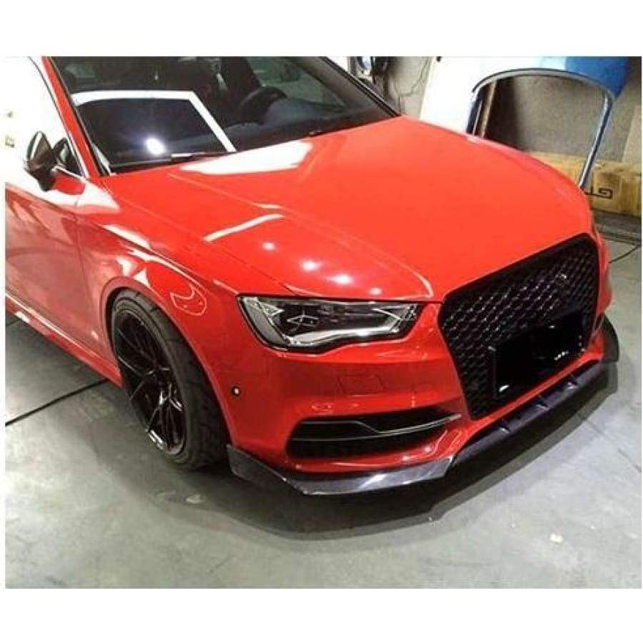 Audi A3/S3 (8V) S Line Saloon Carbon Fibre Front Lip Spoiler - Twenty Two Tuning Front Lip