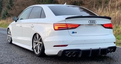 Audi A3/S3 (8V) Saloon Facelift Karbel Style Carbon Fibre Rear Diffuser - Twenty Two Tuning Rear Diffuser