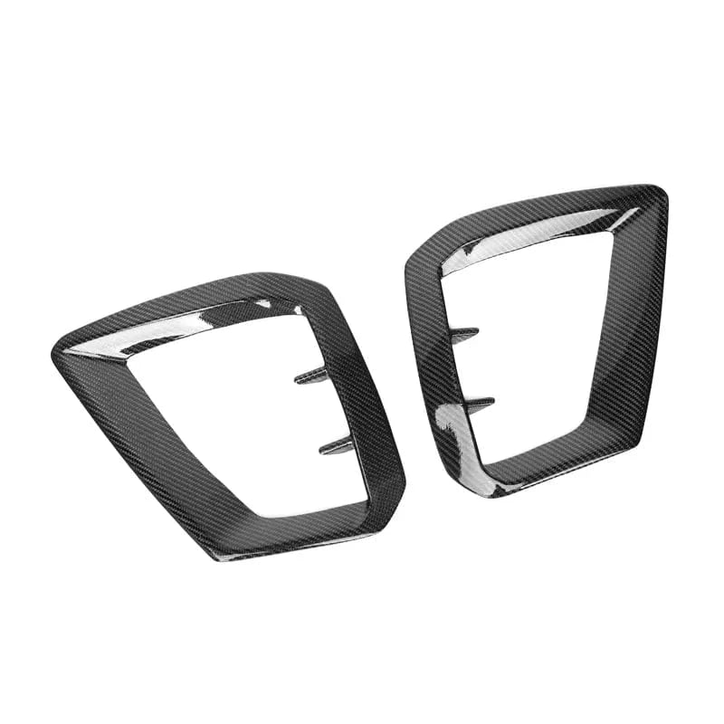 Audi A4 (B9.5) OEM+ Carbon Fibre Front Fog Trim Surround - Twenty Two Tuning Front Canards/Bumper Inserts