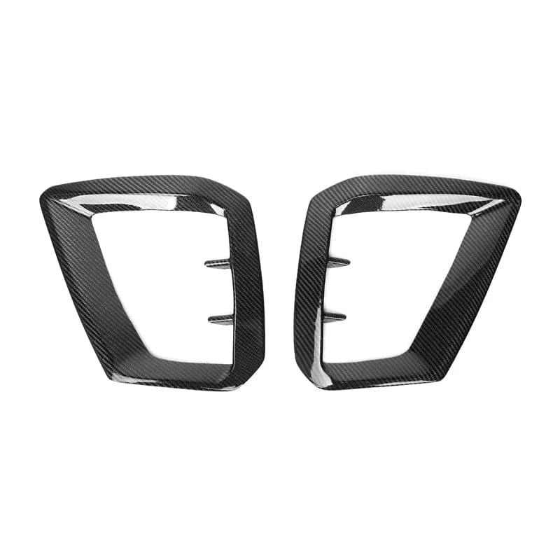 Audi A4 (B9.5) OEM+ Carbon Fibre Front Fog Trim Surround - Twenty Two Tuning Front Canards/Bumper Inserts