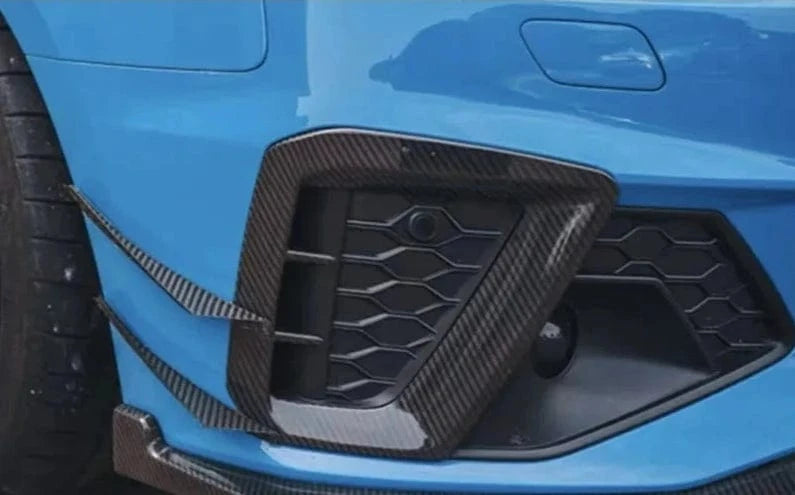 Audi A4 (B9.5) OEM+ Carbon Fibre Front Fog Trim Surround - Twenty Two Tuning Front Canards/Bumper Inserts