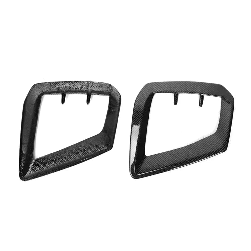 Audi A4 (B9.5) OEM+ Carbon Fibre Front Fog Trim Surround - Twenty Two Tuning Front Canards/Bumper Inserts