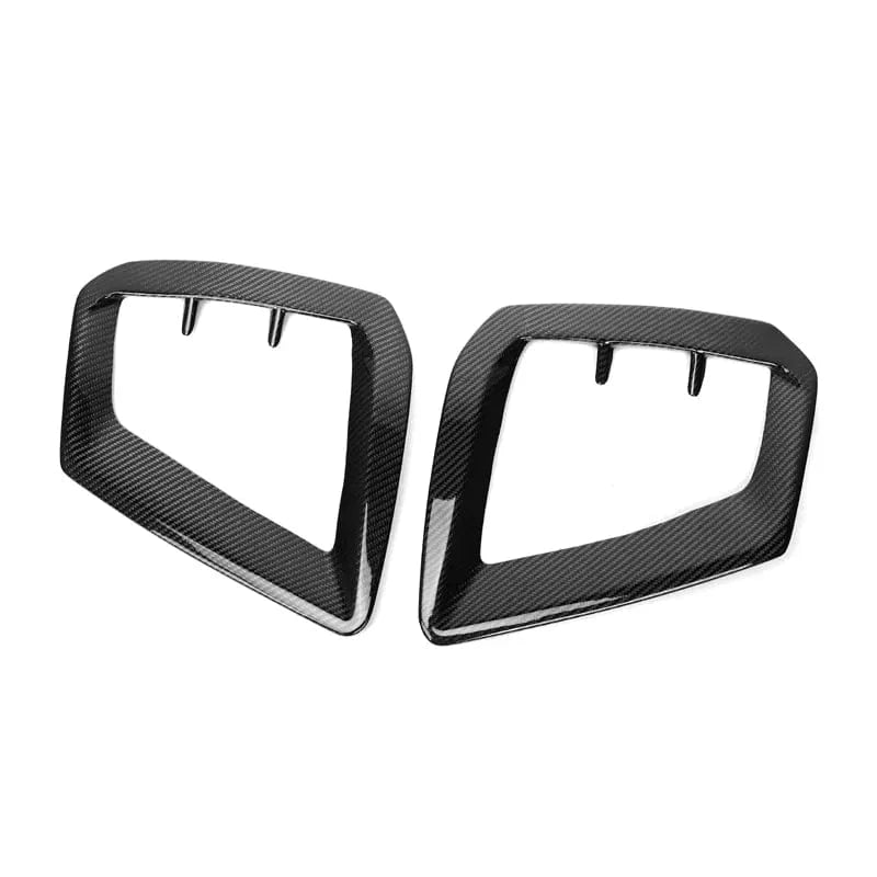 Audi A4 (B9.5) OEM+ Carbon Fibre Front Fog Trim Surround - Twenty Two Tuning Front Canards/Bumper Inserts