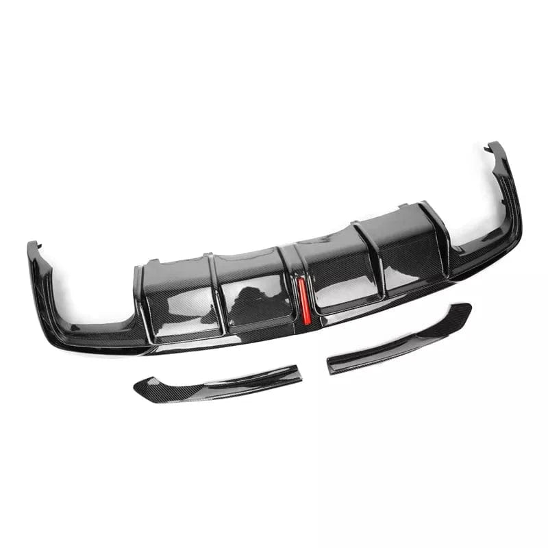 Audi A4/S4 (B9.5) Karbel Style Carbon Fiber Rear Diffuser - Twenty Two Tuning Rear Diffuser