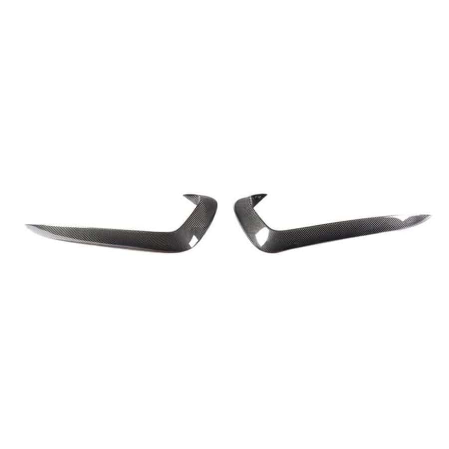 Audi A5/S5 (B8.5) S Line Carbon Fibre Front Fog Cover Surrounds - Twenty Two Tuning Front Canards/Bumper Inserts