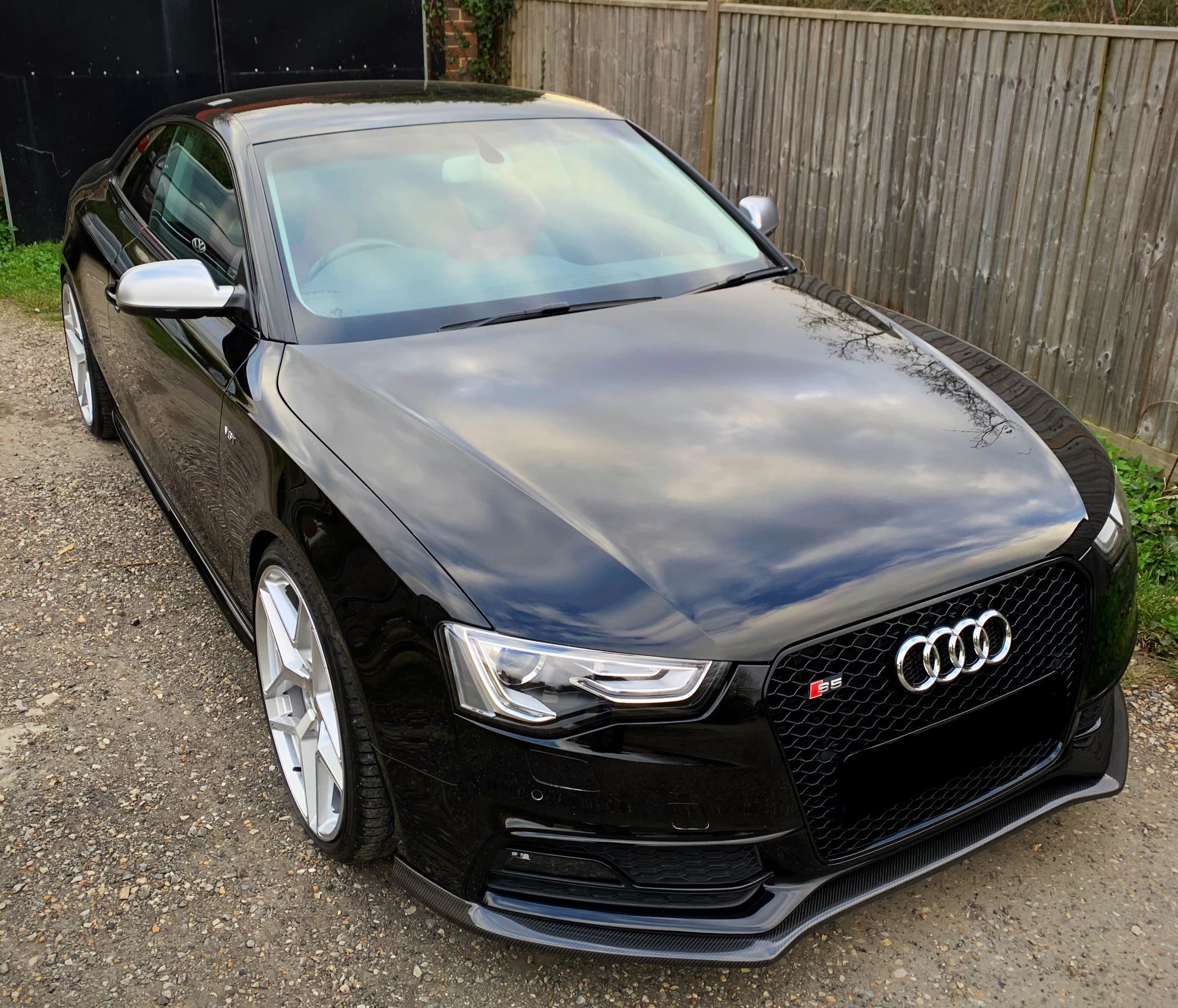 Audi A5/S5 (B8.5) S Line OEM Style Carbon Fibre Front Bumper Lip Spoiler - Twenty Two Tuning Front Lip