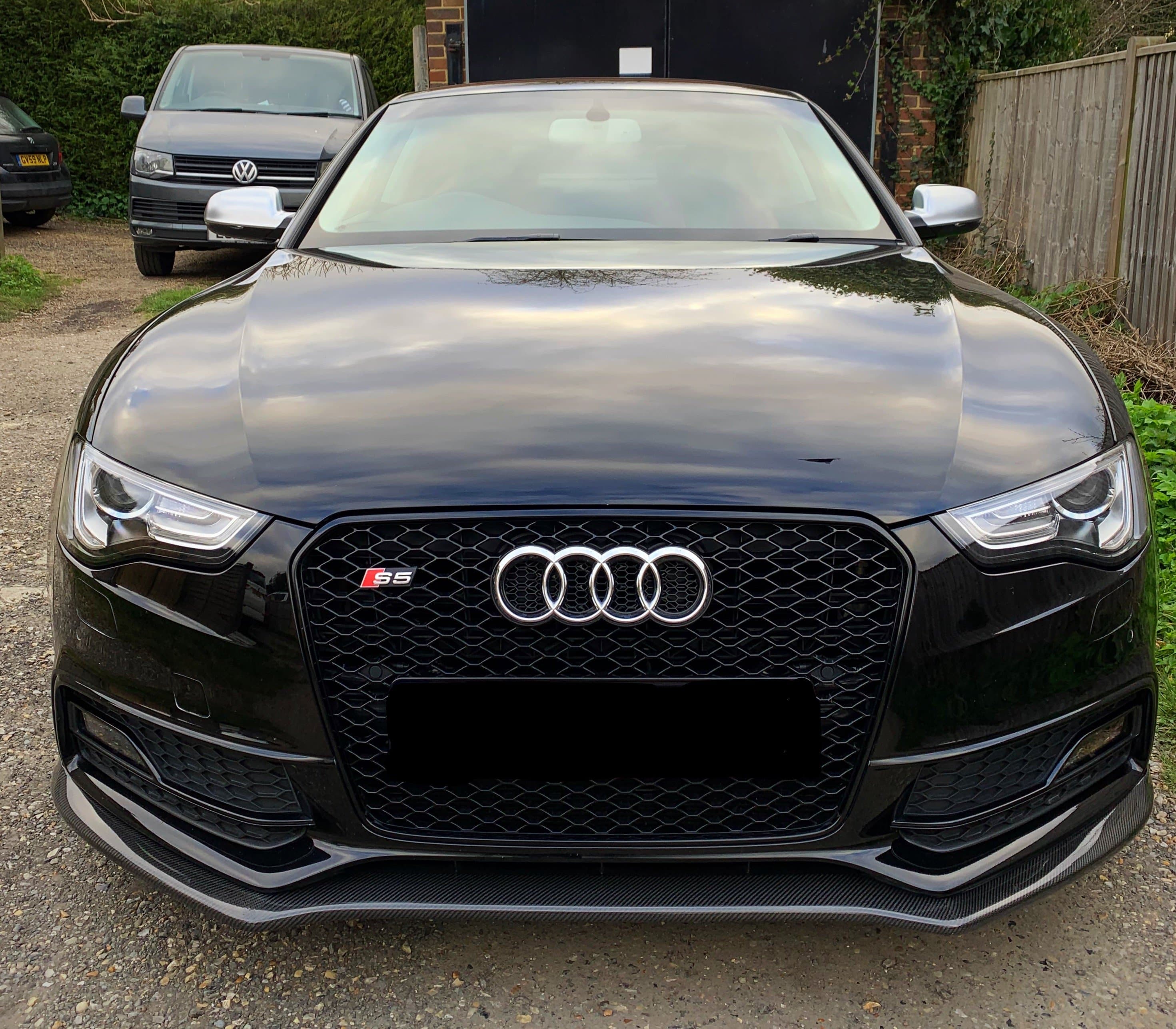Audi A5/S5 (B8.5) S Line OEM Style Carbon Fibre Front Bumper Lip Spoiler - Twenty Two Tuning Front Lip