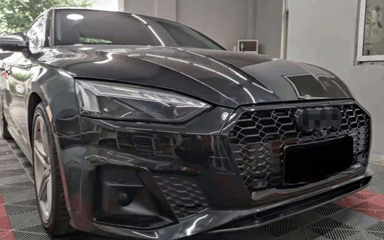 Audi A5/S5 (B9.5) RS5 Style Gloss Black Honeycomb Front Grille - Twenty Two Tuning Front Grille