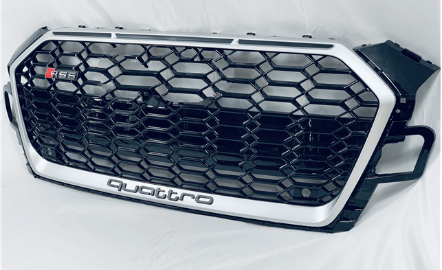 Audi A5/S5 (B9.5) RS5 Style Silver/Black Honeycomb Front Grille - Twenty Two Tuning Front Grille