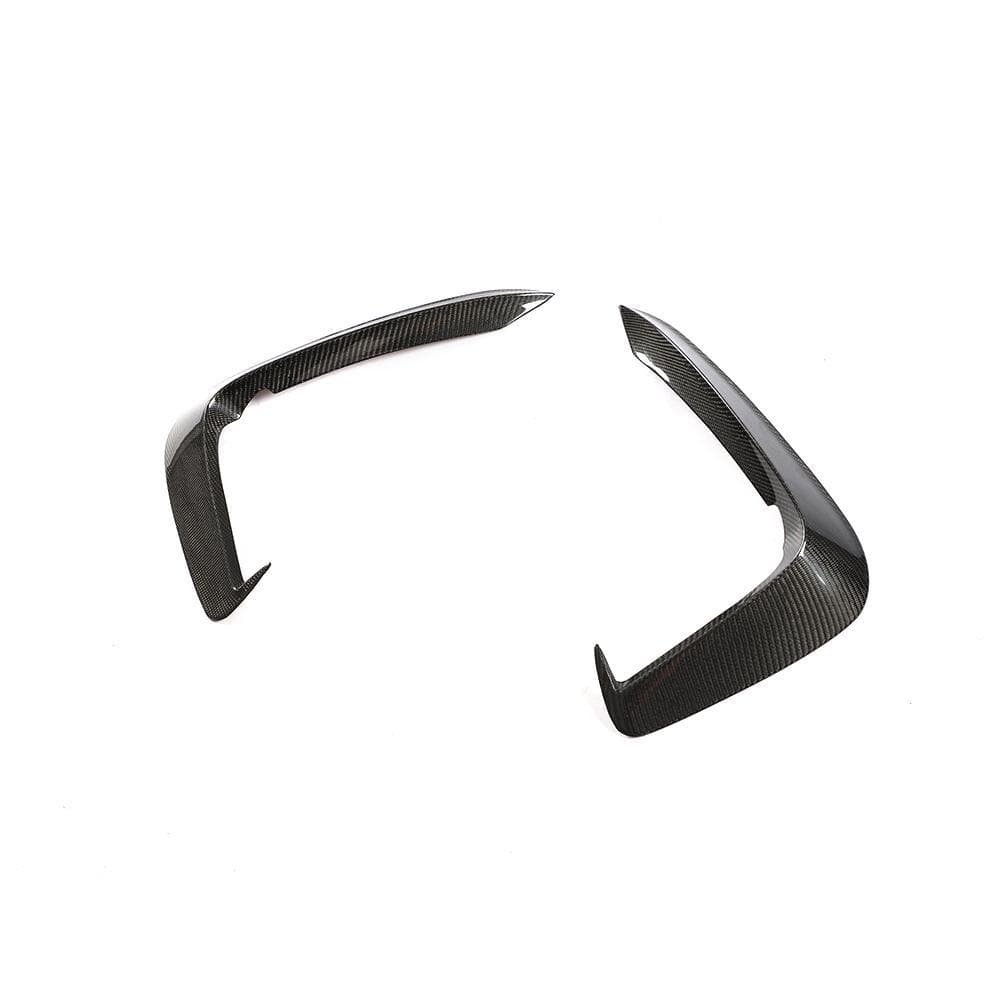 Audi A5/S5 (B9) S Line Saloon Carbon Fibre Front Fog Light Surrounds - Twenty Two Tuning Front Canards/Bumper Inserts