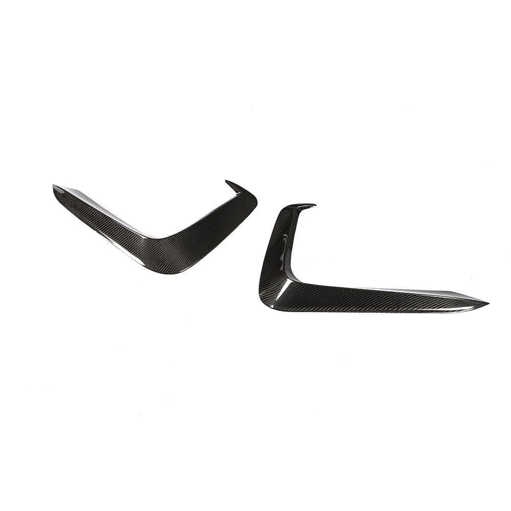 Audi A5/S5 (B9) S Line Saloon Carbon Fibre Front Fog Light Surrounds - Twenty Two Tuning Front Canards/Bumper Inserts