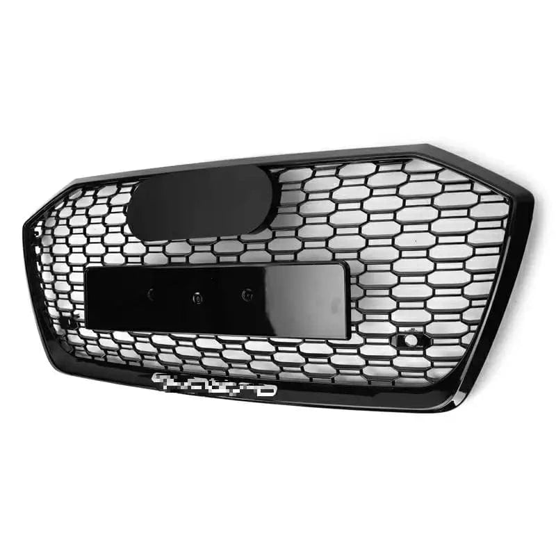 Audi A6/S6 (C8) RS6 Style Gloss Black Honeycomb Front Grille - Twenty Two Tuning Front Grille