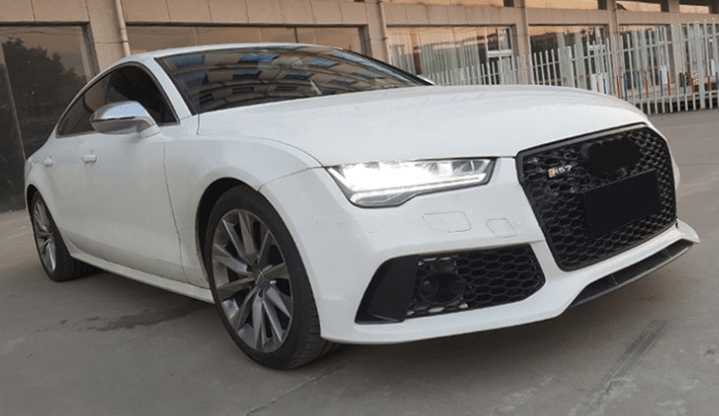 Audi A7/S7 (C7.5) RS7 Style Gloss Black Honeycomb Front Grille - Twenty Two Tuning Front Grille