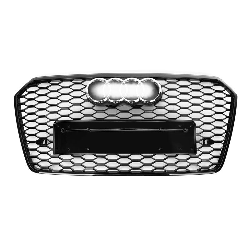 Audi A7/S7 (C7.5) RS7 Style Gloss Black Honeycomb Front Grille - Twenty Two Tuning Front Grille